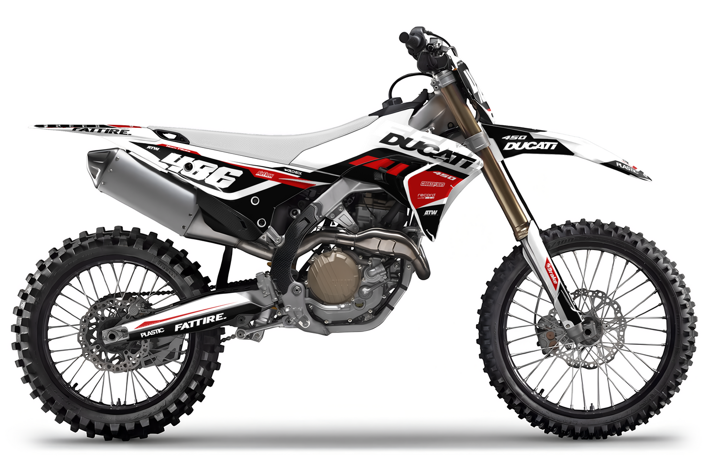 Kit déco Ducati Desmo - DCMX004 Blanc