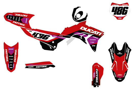 Kit déco Ducati Desmo - DCMX004 Violet