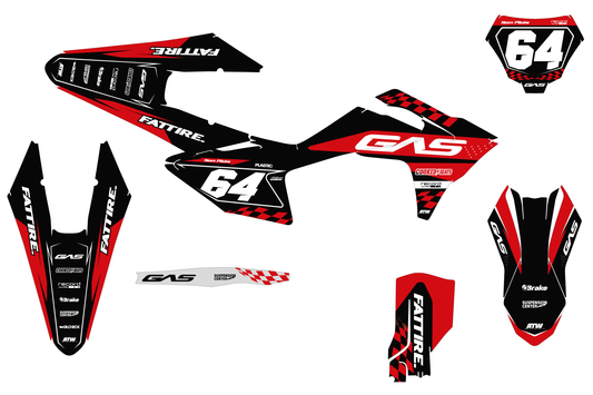 Kit déco GasGas MC/EC - GGMX002 Noir