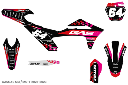 Kit déco GasGas MC/EC - GGMX002 Rose