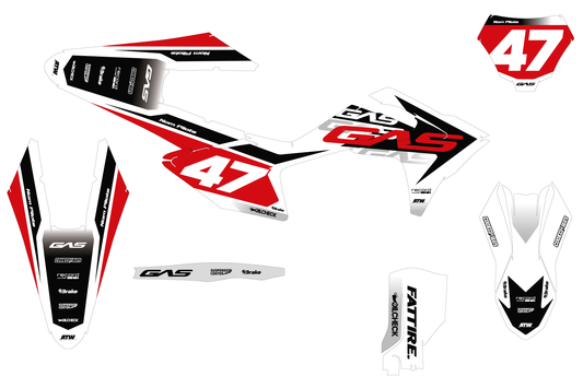 Kit déco GasGas MC/EC - GGMX003 Blanc