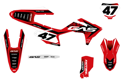 Kit déco GasGas MC/EC - GGMX003 Rouge