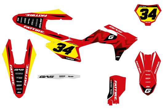 Kit déco GasGas MC/EC - GGMX005 Jaune