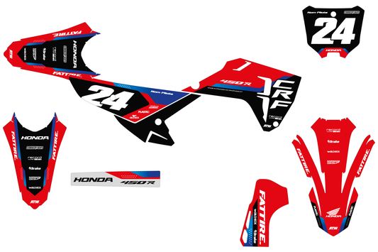 Kit déco HONDA CRF - HDMX003 Bleu