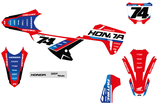 Kit déco HONDA CRF - HDMX004 Bleu