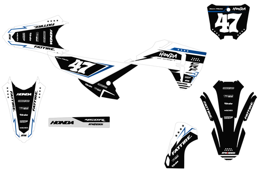 Kit déco HONDA CRF - HDMX002 Blanc