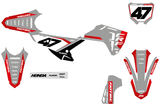 Kit déco HONDA CRF - HDMX005 Gris