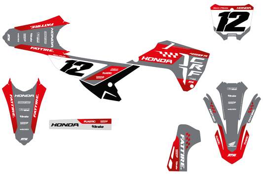 Kit déco HONDA CRF - HDMX006 Gris