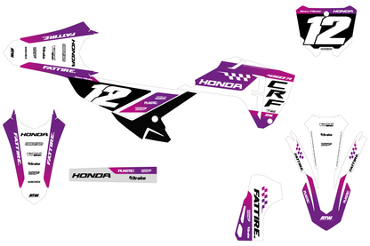 HONDA CRF Graphics kit - HDMX006 Puprle
