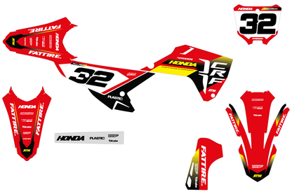 HONDA CRF Graphics Kit - HDMX007 Yellow