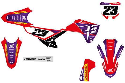 Kit déco HONDA CRF - HDMX008 Violet