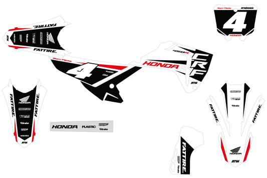 Kit déco HONDA CRF - HDMX009 Blanc