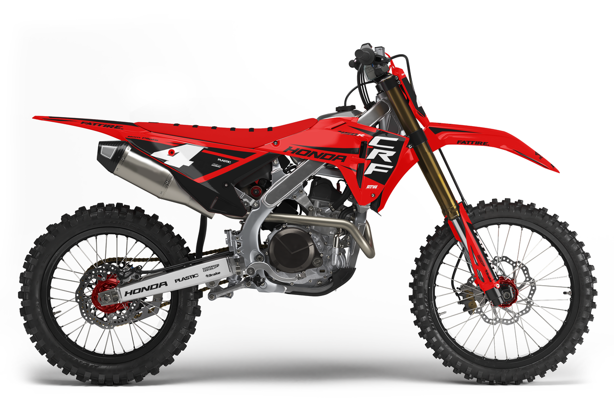 HONDA CRF Graphics Kit - HDMX009 Red