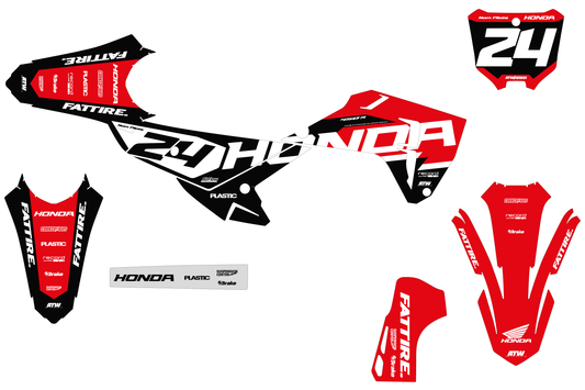 Kit déco HONDA CRF - HDMX010 Noir