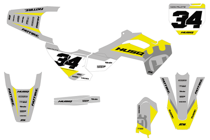 Kit déco HUSQVARNA TC 50/65/85 & EE 3/5 - HQMMX001 Gris