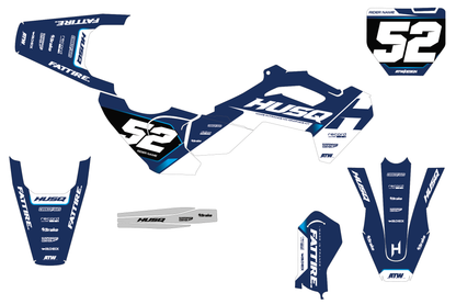 Kit déco HUSQVARNA TC 50/65/85 & EE 3/5 - HQMMX005 Blanc