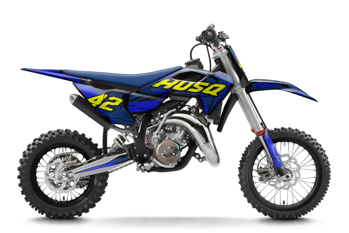 Kit déco HUSQVARNA TC 50/65/85 & EE 3/5 - HQMMX006 Bleu