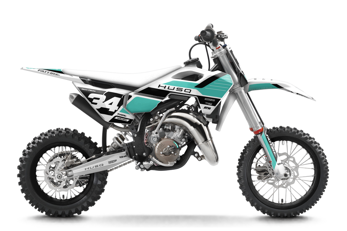 Kit déco HUSQVARNA TC 50/65/85 & EE 3/5 - HQMMX007 Teal