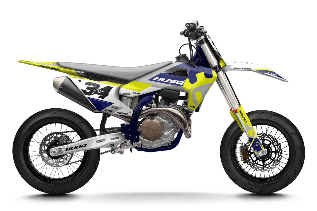 Kit déco Husqvarna 450 FS - HQSM001 Jaune