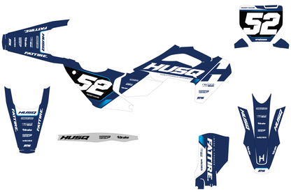 Kit déco Husqvarna FC/TC/FE/TE - HQMX005 Blanc