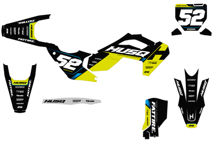 Kit déco Husqvarna FC/TC/FE/TE - HQMX005 Noir