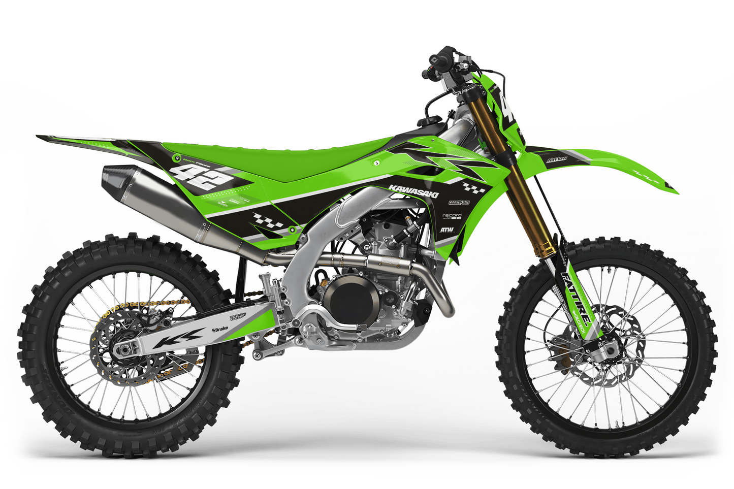 Kit déco Kawasaki KX-F -KWMX001 Noir