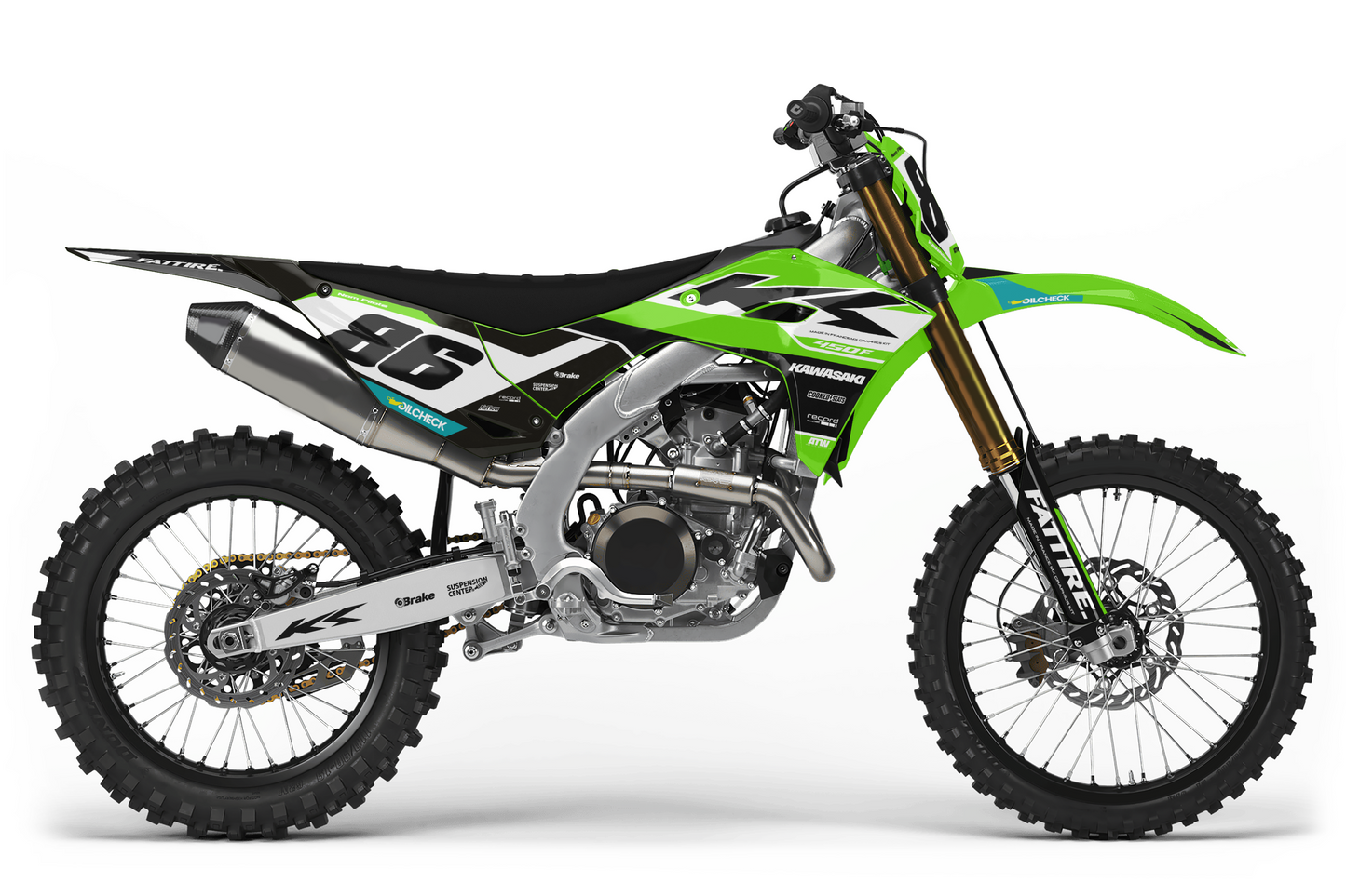 Kit déco Kawasaki KX-F - KWMX002 Noir