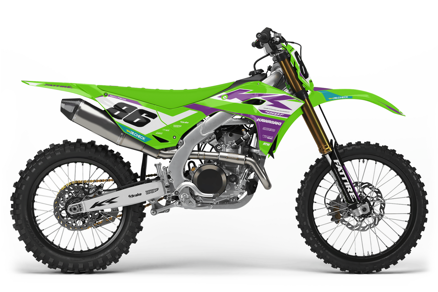 Kit déco Kawasaki KX-F - KWMX002 Violet