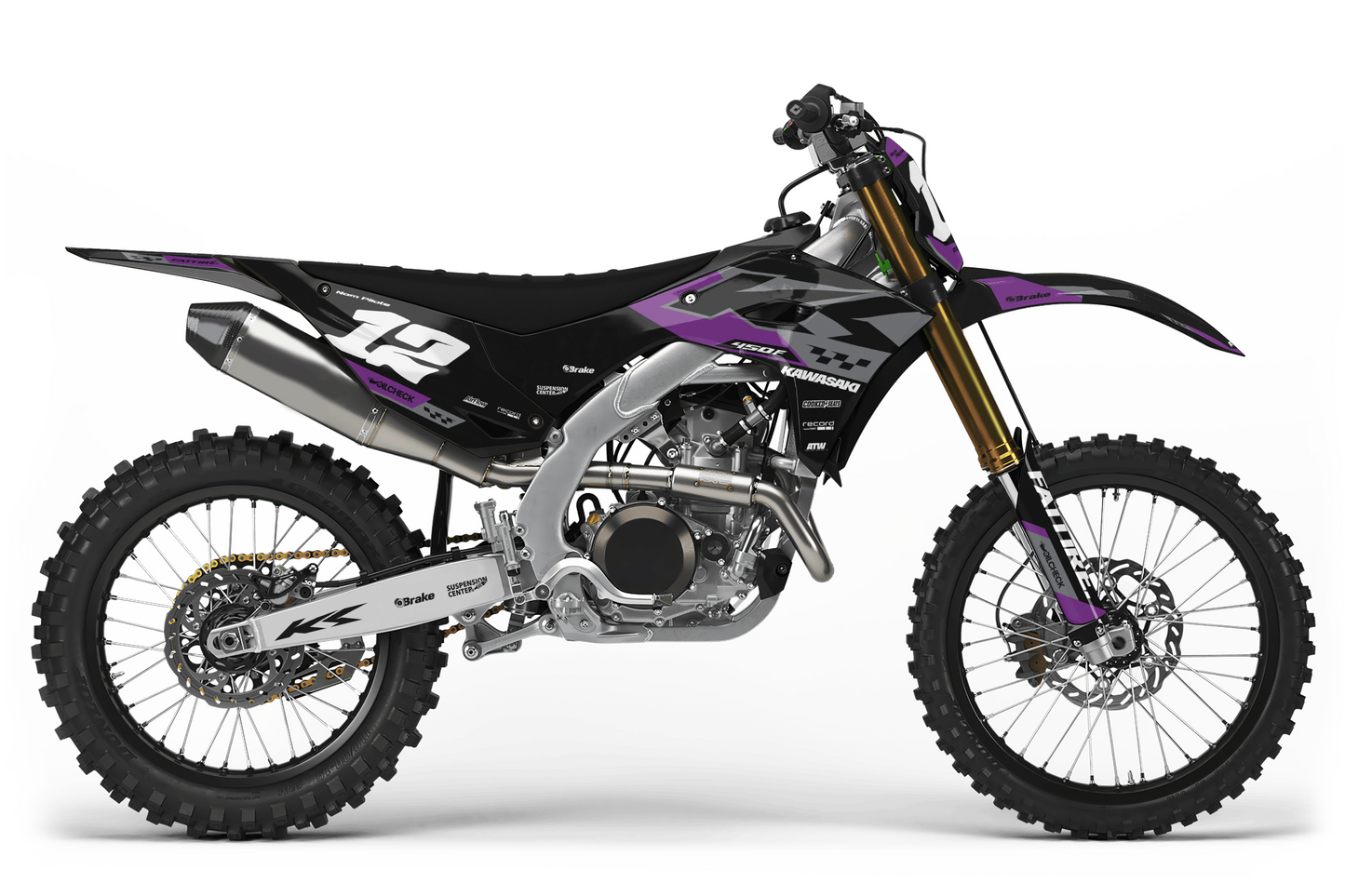Kit déco Kawasaki KX-F - KWMX003 Violet