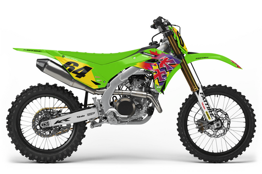 Kit déco Kawasaki KX-F - KWMX005 Jaune
