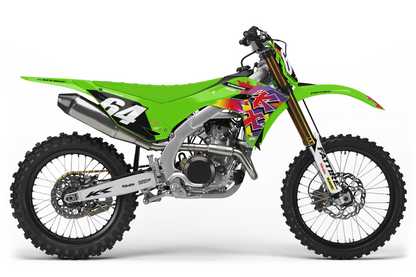 Kit déco Kawasaki KX-F - KWMX005 Vert