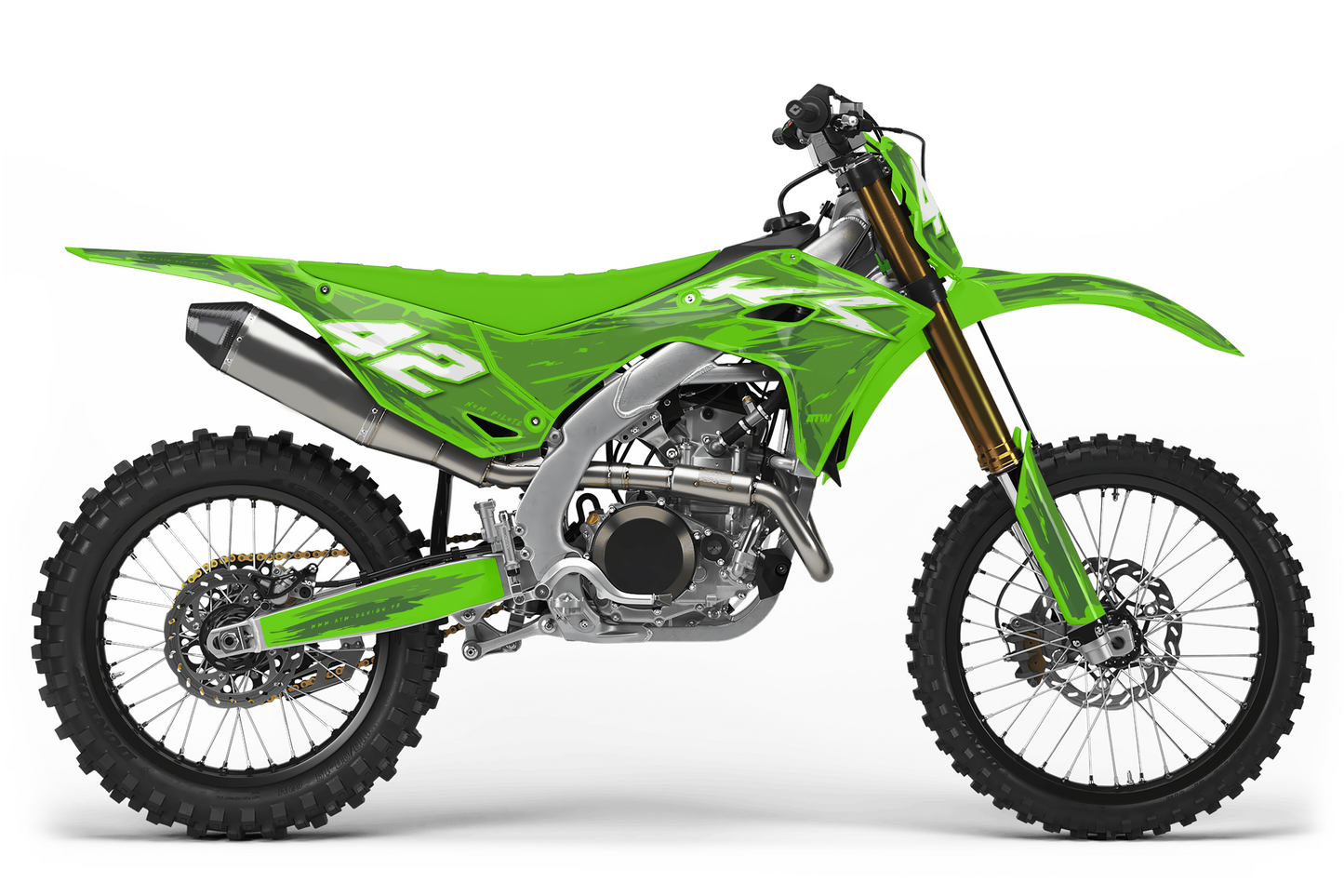 Kit déco Kawasaki KX-F - KWMX006 Vert