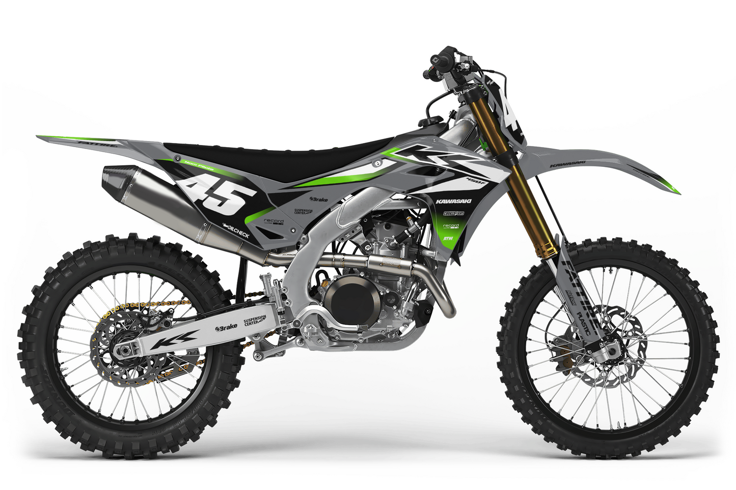 Kit déco Kawasaki KX-F - KWMX007 Gris