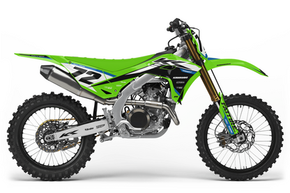 Kit déco Kawasaki KX-F - KWMX008 Bleu