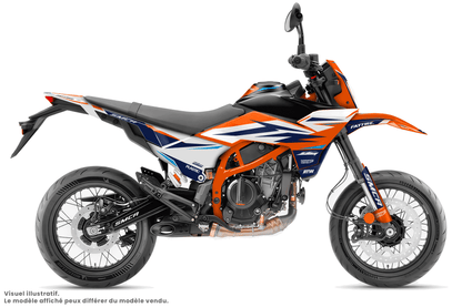 Kit déco moto KTM 125-390 SMC-R - Race Blanc