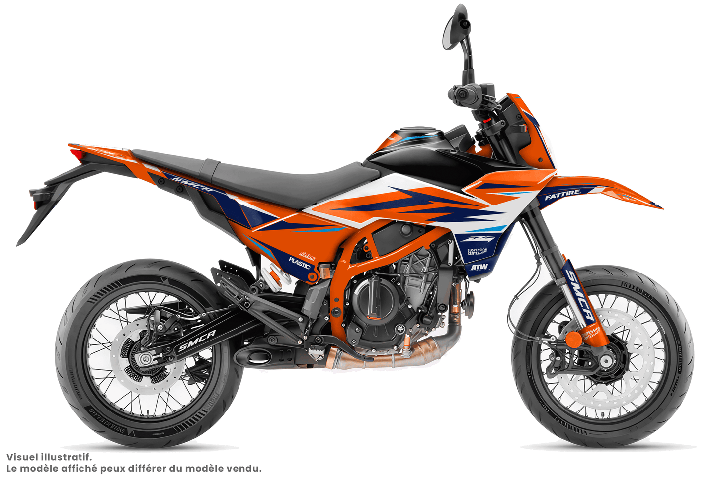 Kit déco moto KTM 125-390 SMC-R - Race Orange