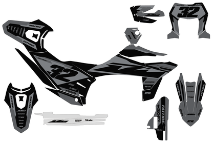 Kit déco KTM 690 SMC-R - KTSMR002 Noir