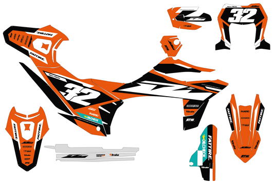 Kit déco KTM 690 SMC-R - KTSMR002 Orange