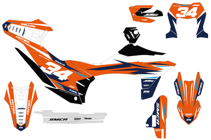 Kit déco KTM 690 SMC-R - KTSMR003 Bleu