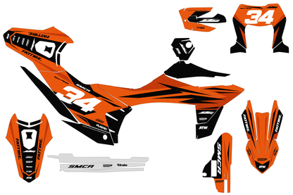 Kit déco KTM 690 SMC-R - KTSMR003 Orange