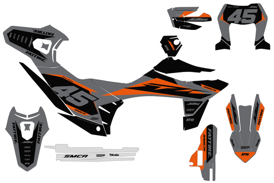 Kit déco KTM 690 SMC-R - KTSMR004 Gris