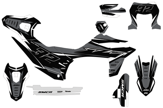 Kit déco KTM 690 SMC-R - KTSMR005 Blanc