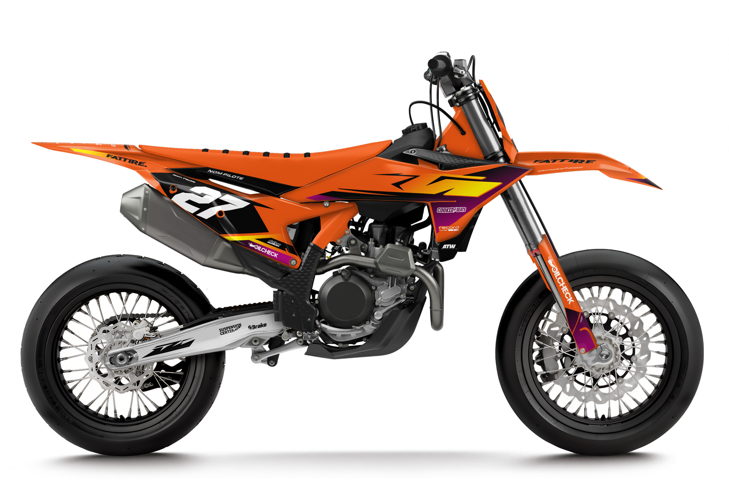 Kit déco KTM 450 SMR - KTSM004 Orange