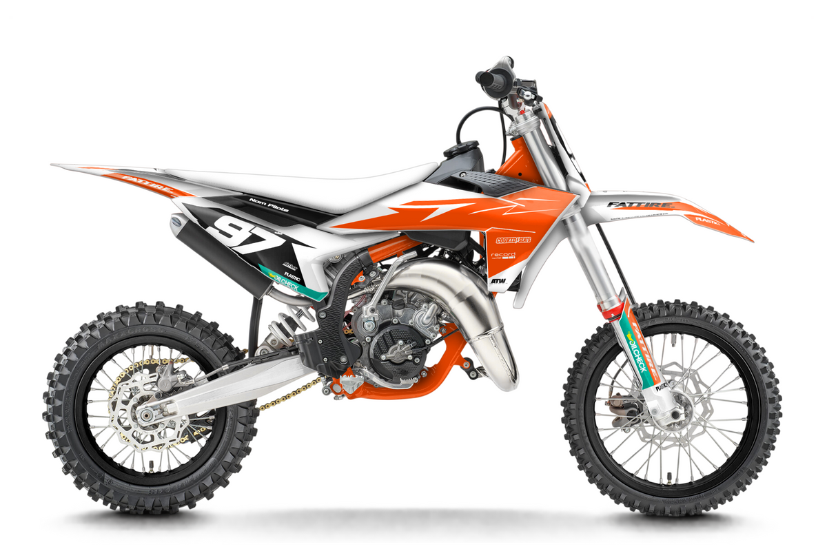Kit déco KTM SX 50/65/85 & SX-E 3/5 - KTMMX001 Blanc