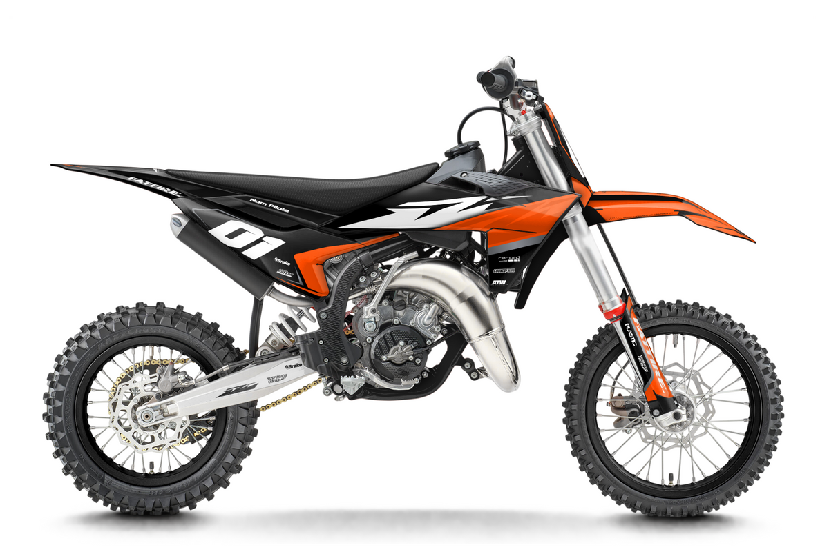 Kit déco KTM SX 50/65/85 & SX-E 3/5 - KTMMX002 Noir