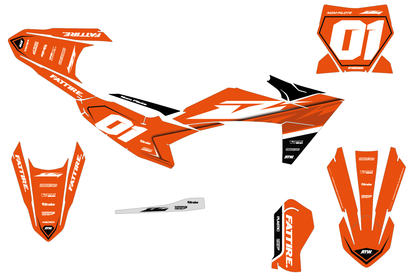 Kit déco KTM SX 50/65/85 & SX-E 3/5 - KTMMX002 Orange