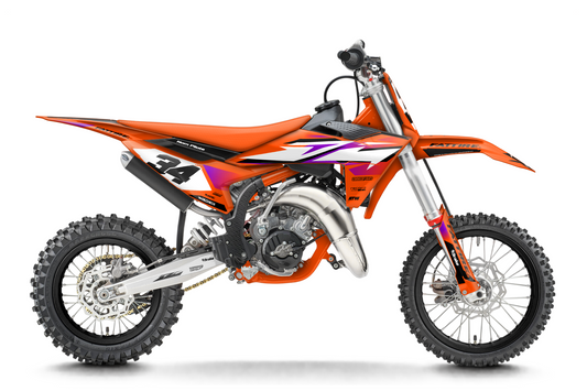 Kit déco KTM SX 50/65/85 & SX-E 3/5 - KTMMX003 Violet
