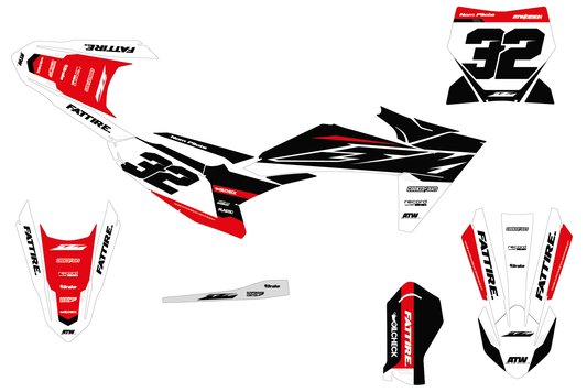 Kit déco KTM SX 50/65/85 & SX-E 3/5 - KTMMX005 Noir