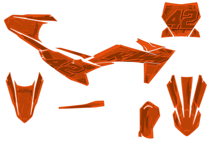 Kit déco KTM SX 50/65/85 & SX-E 3/5 - KTMMX006 Orange