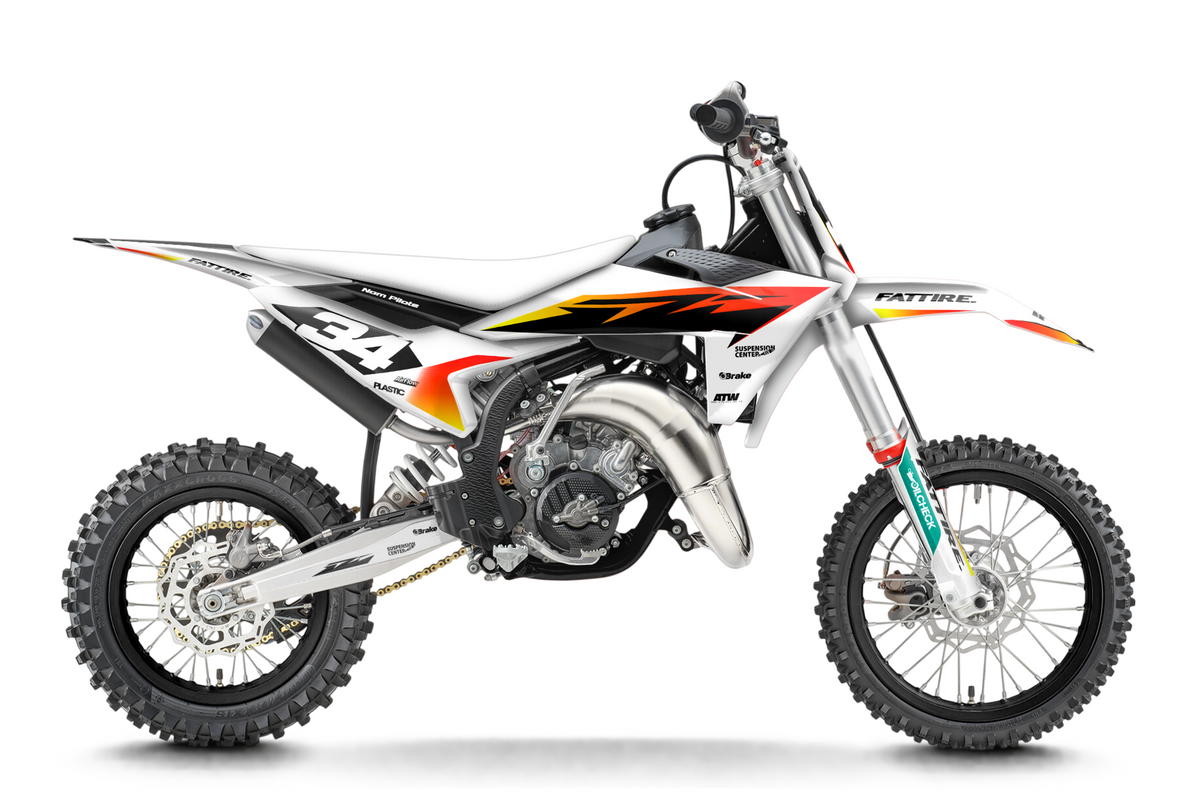 Kit déco KTM SX 50/65/85 & SX-E 3/5 - KTMMX008 Blanc